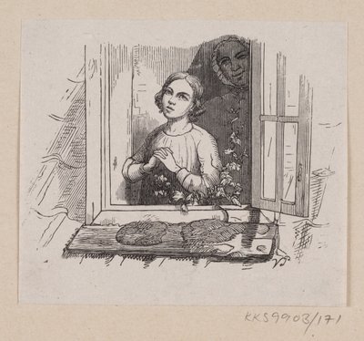Ilustración para "Cinco de una vaina de guisante" en H.C. Andersen, "Cuentos y Historias", Volumen 2 de H.P. Hansen