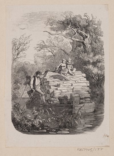 Ilustración para "Ib y la pequeña Christine" en H.C. Andersen, "Cuentos y Historias", Volumen 2 de H.P. Hansen