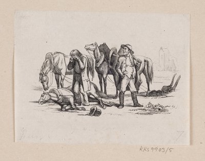 Ilustración para "El pequeño Claus y el gran Claus" en H.C. Andersen, "Cuentos y historias", Volumen 1 de H.P. Hansen