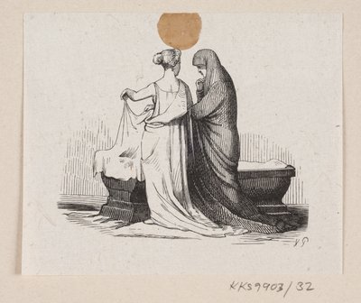 Ilustración para "Las Galoshes de la Fortuna" en H.C. Andersen, "Cuentos y Historias", Volumen 1 de H.P. Hansen