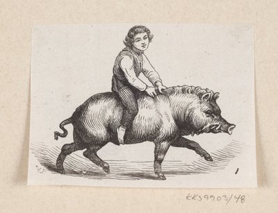 Ilustración de "Metalsvinet" en H.C. Andersen, "Cuentos y Historias", Volumen 1 de H.P. Hansen