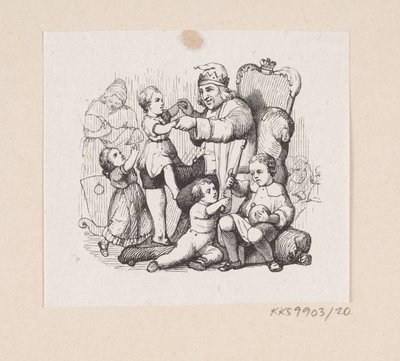 Ilustración para "El compañero de viaje" en H.C. Andersen, "Cuentos y Historias", Volumen 1 de H.P. Hansen