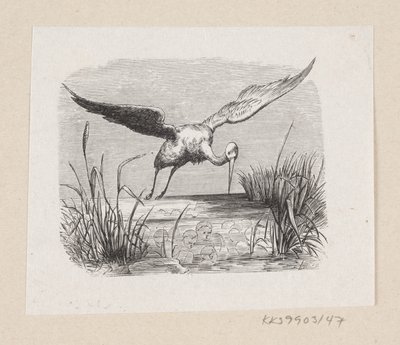Ilustración para "Las cigüeñas" en H.C. Andersen, "Cuentos y Historias", Volumen 1 de H.P. Hansen