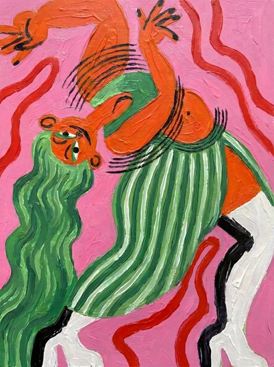 Figura abstracta bailando de HUGO
