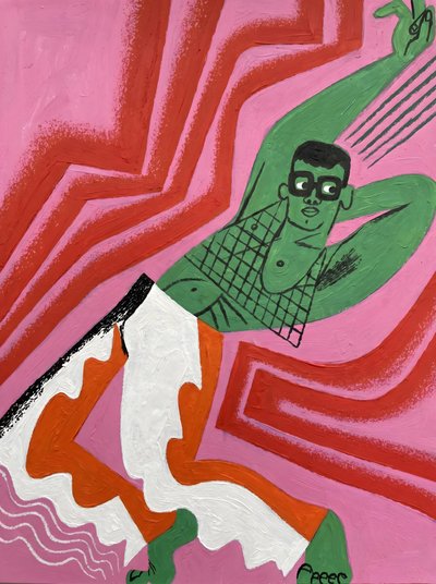 El Hombre Verde bailando de HUGO