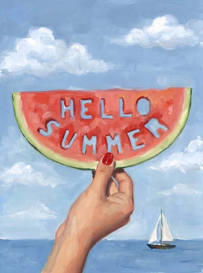 Hola, sandía de verano de HUGO