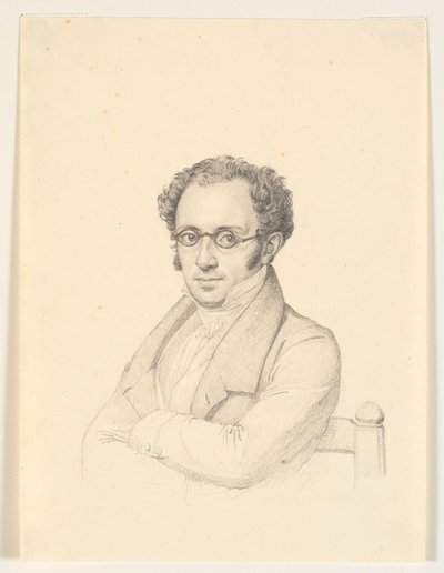 Retrato del notario público, profesor, consejero de estado Nicolai Christian Levin Abrahams de H.W. Bissen