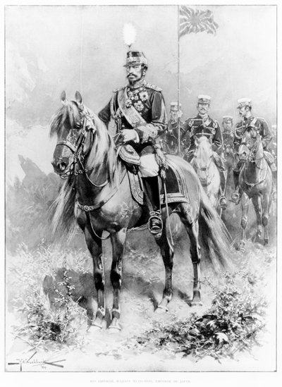Su Majestad Imperial Mutsuhito, Emperador de Japón (1852-1912) de The Illustrated London News, 16 de enero de 1904 de H.W. Koekkoek