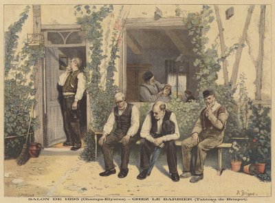 Ches le barbier (En la barbería) de H. Brispot