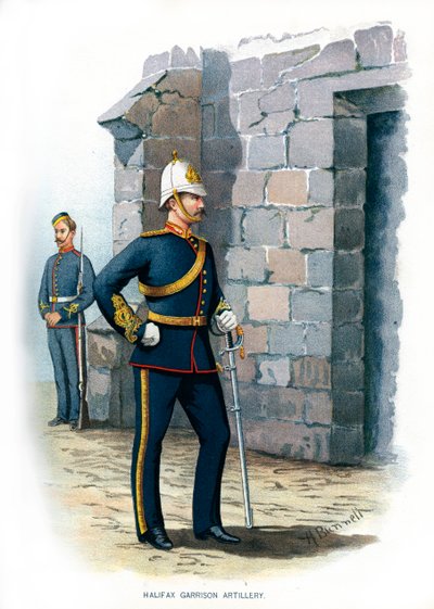 Artillería de la guarnición de Halifax, c1890 de H. Bunnett