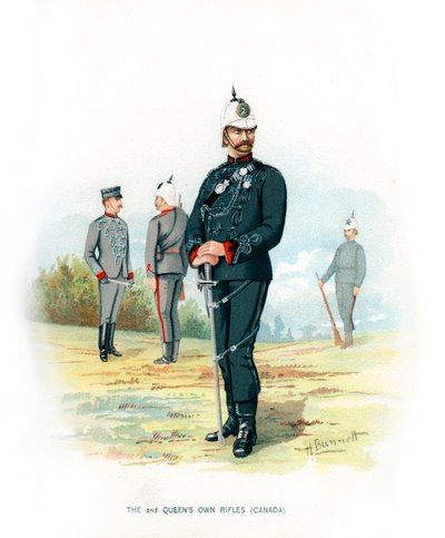 El 2º Rifles de la Reina Canadá, c1890 de H. Bunnett
