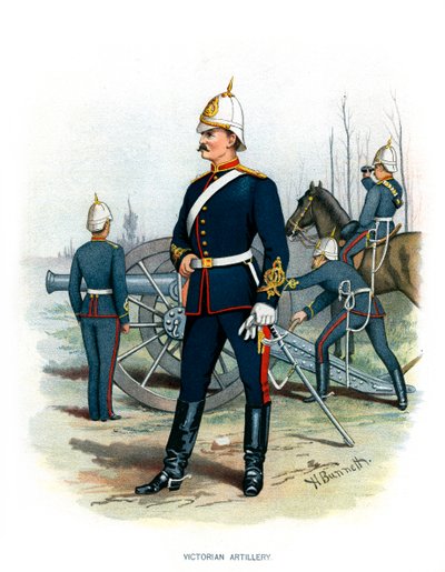 Artillería Victoriana, c1890 de H. Bunnett