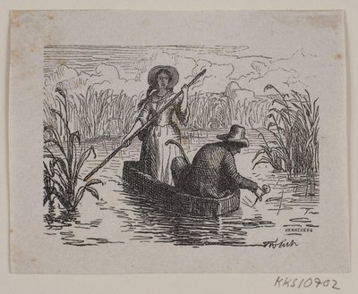 Ilustración para T. A. Becker, "Ringen på Hastrup" de H. C. Henneberg