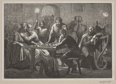 Ilustración para la historia de Dinamarca de Fabricius de H. C. Henneberg