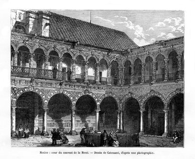 Patio del Convento de la Misericordia, México de H. Catenacci