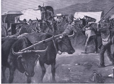 Un enganche apresurado (ilustración de After Pretoria: The Guerilla War, 1902) de H. Dixon