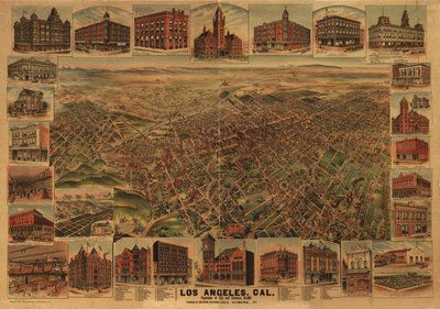 Los Ángeles, Cal., población de la ciudad y alrededores 65.000.
 de H.; Elliott Pu Co.; Southern California Land Co. Elliott