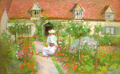 Jardín de la casa de campo, verano de H. Francis Bate