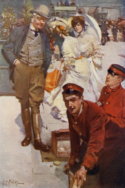 El zapato-negro (litografia de color) de H. H. Flere