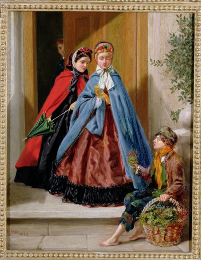 El Vendedor de Flores, 1862 de H. Hilt