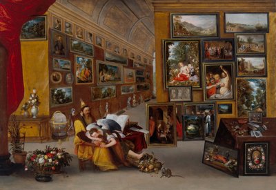 El Interior De Una Pinacoteca Con Cuadros Alegóricos de H. II & Brueghel Jan I (1568 1625) Francken