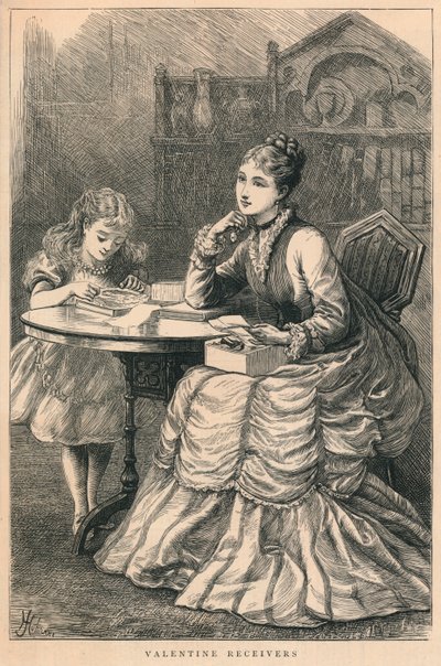 Receptores de San Valentín, 1875 de H. Johnson