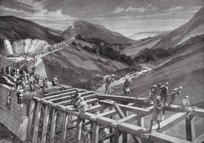 La presa de Marib (litografía) de H. M. (after) Burton