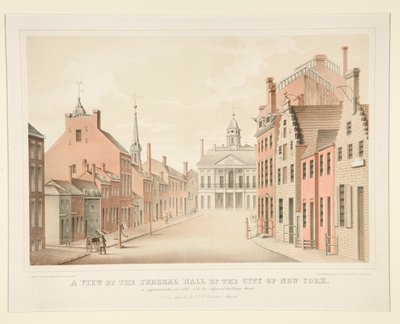 Una vista del Salón Federal de la Ciudad de Nueva York de H. R. Robinson
