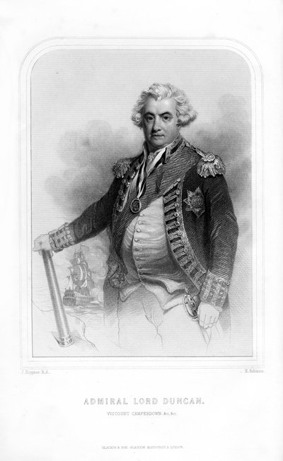 Adam Duncan, vizconde Duncan de Camperdown, oficial de la marina escocesa, 1870 de H. Robinson