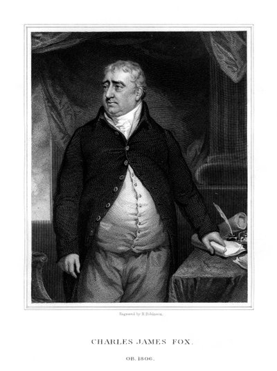 Charles James Fox, político británico de H. Robinson