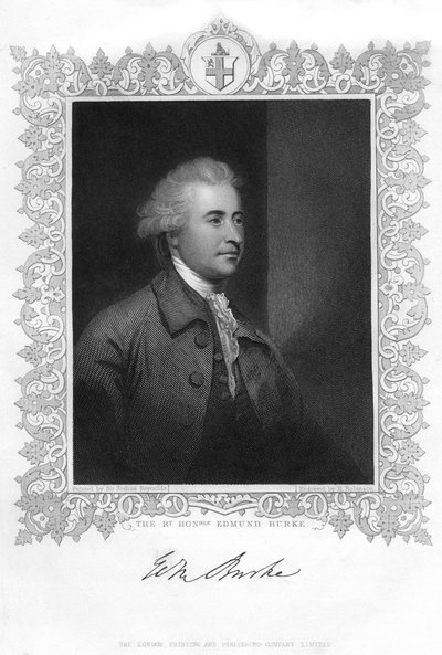 Edmund Burke, estadista irlandés, autor, orador, teórico político y filósofo, siglo XIX de H. Robinson