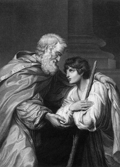 Padre, he pecado contra el cielo... y ya no soy digno de ser llamado tu hijo, siglo XIX de H. Robinson