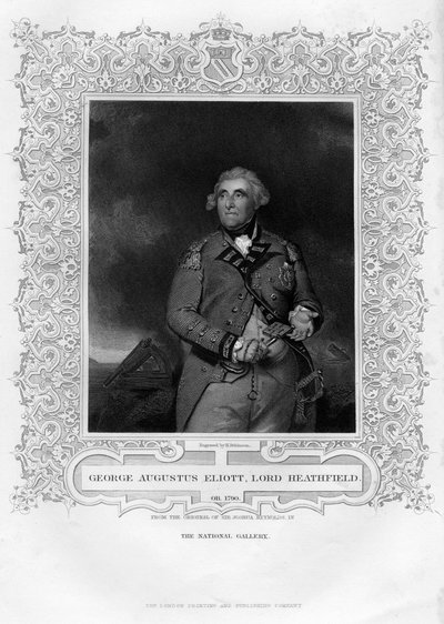 George Augustus Eliott 1717-1798, 1er Barón Heathfield de H. Robinson