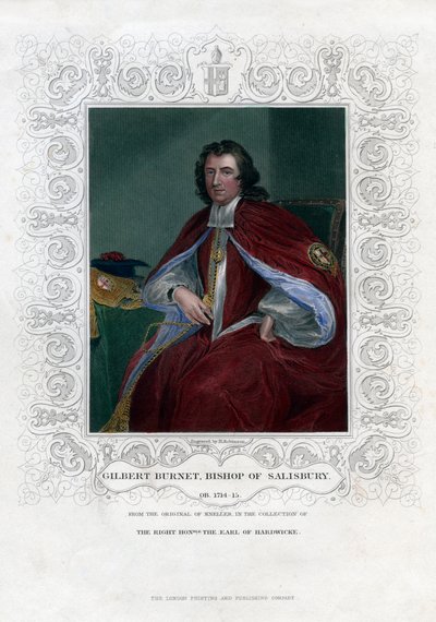 Gilbert Burnet, teólogo e historiador escocés de H. Robinson