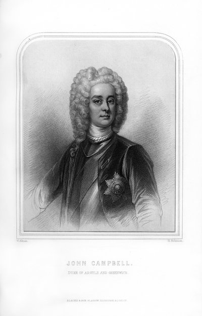 John Campbell, Duque de Argyll y Greenwich, soldado y estadista escocés, 1870 de H. Robinson
