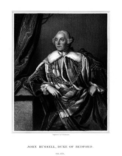 John Russell, 4º Duque de Bedford, estadista británico, 1832 de H. Robinson