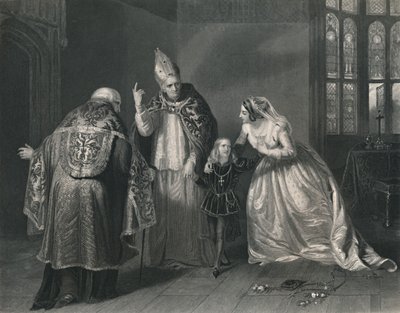 Reina Isabel y el Duque de York. Rey Ricardo III, c1870 de H. Robinson