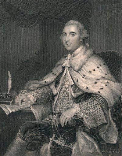 William Fitz-Maurice Petty, Primer Marqués de Lansdowne, c1766, principios-mediados del siglo XIX de H. Robinson