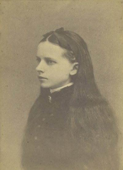 Niña sin título con cabello largo, mediados-finales del siglo XIX de H. S. Heath