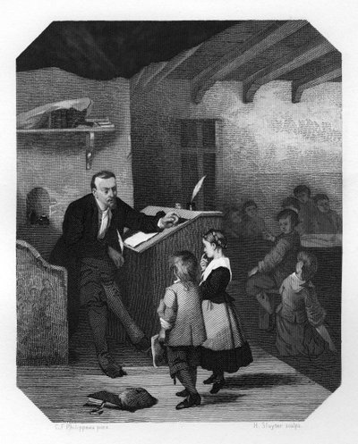Gysbert Japiks, escritor frisón del siglo XVII, poeta, maestro de escuela y cantor, c1870 de H. Sluyter