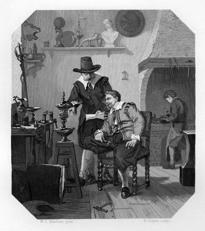Paulus y Adam van Vianen, orfebres holandeses, c1870 de H. Sluyter