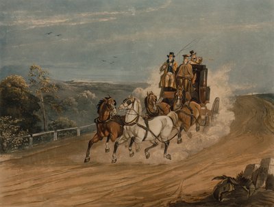 El coche de correos retrasado de H. Walker