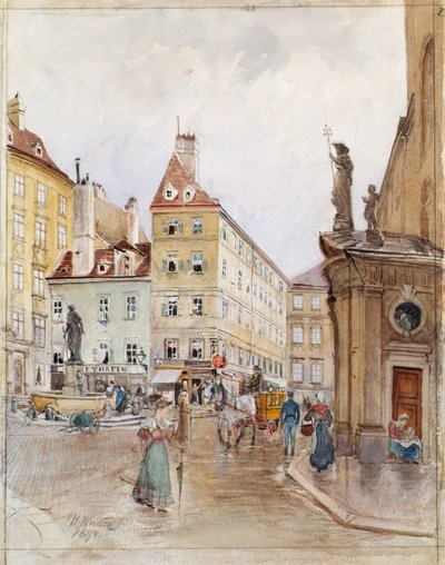 La Franziskanerplatz de Viena de H. Winter