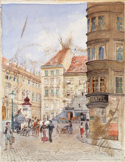La Judenplatz en Viena de H. Winter