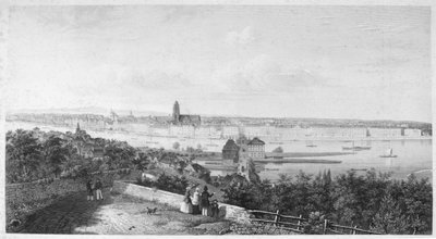 Panorama de Frankfurt, c.1865 de H. Worms