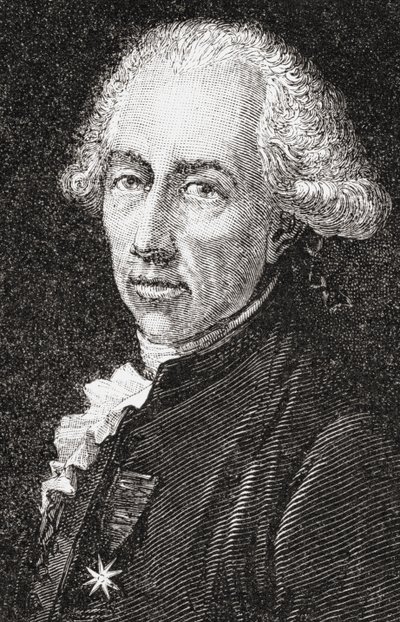 François Alexandre Frédéric, Duque de la Rouchefoucauld-Liancourt, grabado por Pannemaker-Ligny, de 