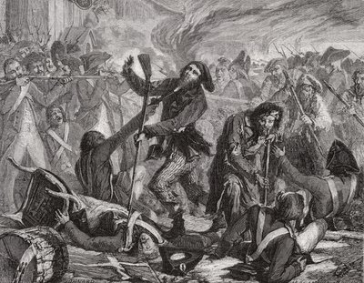 La masacre de la Guardia Suiza, 10 de agosto de 1792 de H. de la Charlerie