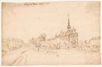 El monasterio de Roosendael en Walem, entre árboles de H. van Wel (attributed to)