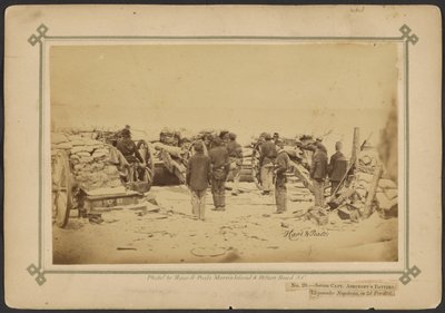 Sección Batería del Capitán Ashcroft, Napoleones de 12 libras, en 2º Paralelo. de Haas and Peale
