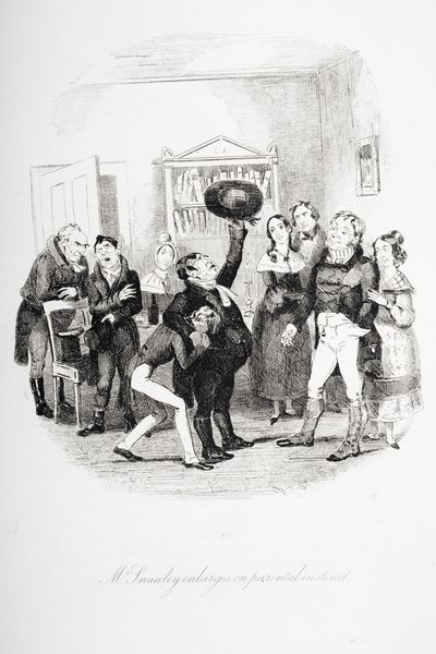 Ilustración para Nicholas Nickleby de Charles Dickens de Hablot Knight (1815 92) Browne